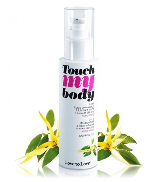 Силиконовый лубрикант 2-в-1 Touch My Body с ароматом иланг-иланга - 100 мл. - Love to Love - купить с доставкой в Армавире