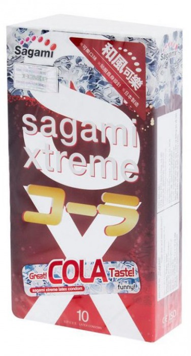 Ароматизированные презервативы Sagami Xtreme COLA - 10 шт. - Sagami - купить с доставкой в Армавире