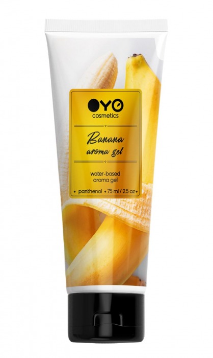 Лубрикант на водной основе OYO Aroma Gel Banana с ароматом банана - 75 мл. - OYO - купить с доставкой в Армавире