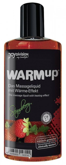 Разогревающее масло WARMup Strawberry - 150 мл. - Joy Division - купить с доставкой в Армавире
