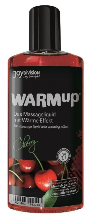 Разогревающее масло WARMup Cherry - 150 мл. - Joy Division - купить с доставкой в Армавире