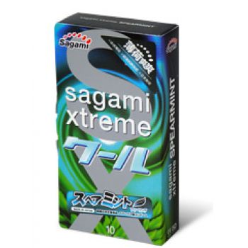 Презервативы Sagami Xtreme Mint с ароматом мяты - 10 шт. - Sagami - купить с доставкой в Армавире