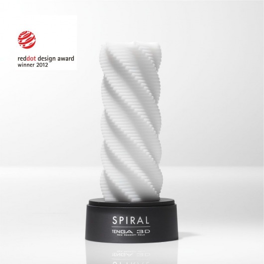 Белый 3D мастурбатор SPIRAL - Tenga - в Армавире купить с доставкой