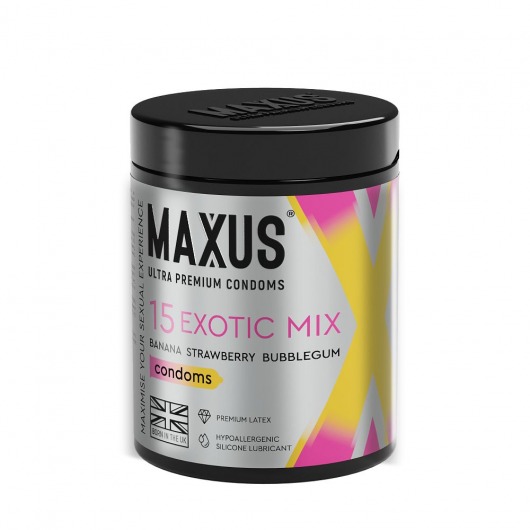 Цветные ароматизированные презервативы MAXUS Exotic Mix - 15 шт. - Maxus - купить с доставкой в Армавире