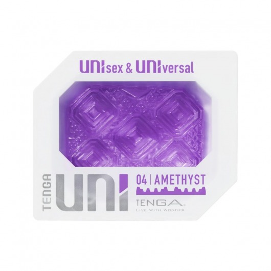 Фиолетовый мастурбатор-стимулятор Tenga Uni Amethyst - Tenga - в Армавире купить с доставкой