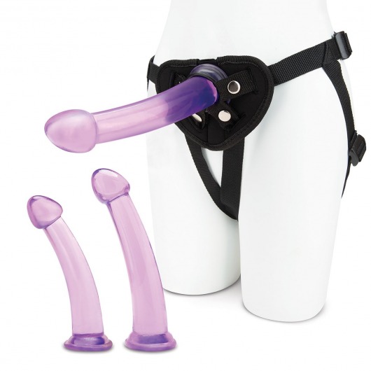 Тренировочный набор с тремя насадками Pegging Training Set - Lux Fetish - купить с доставкой в Армавире