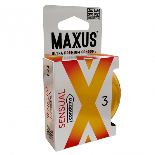 Презервативы анатомической формы Maxus Sensual - 3 шт. - Maxus - купить с доставкой в Армавире