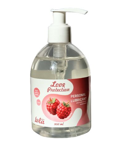 Лубрикант на водной основе Love Protection Raspberry с ароматом малины - 300 мл. - Lola Games - купить с доставкой в Армавире