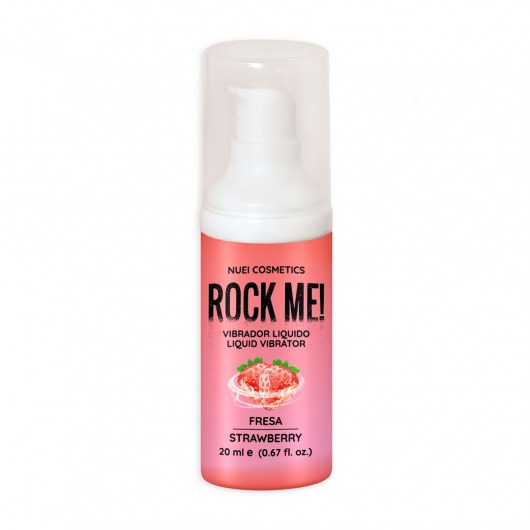 Жидкий вибратор Nuei Rock Me! с ароматом клубники - 20 мл. - Nuei cosmetics - купить с доставкой в Армавире