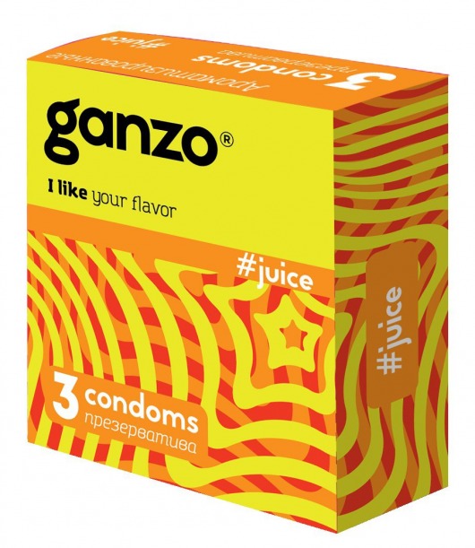 Ароматизированные презервативы Ganzo Juice - 3 шт. - Ganzo - купить с доставкой в Армавире