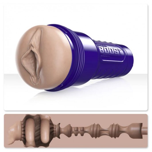 Телесный мастурбатор-вагина Fleshlight Boost Bang - Fleshlight - в Армавире купить с доставкой