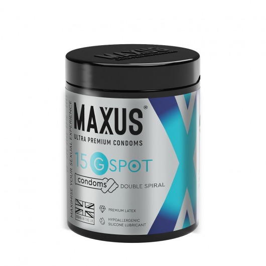 Гладкие презервативы Maxus G spot с двойной спиралью - 15 шт. - Maxus - купить с доставкой в Армавире