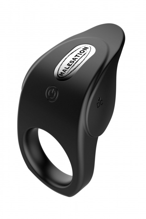 Черное эрекционное виброкольцо Vibro Lust Ring - MALESATION - в Армавире купить с доставкой