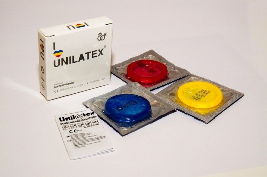 Разноцветные ароматизированные презервативы Unilatex Multifruits - 3 шт. - Unilatex - купить с доставкой в Армавире