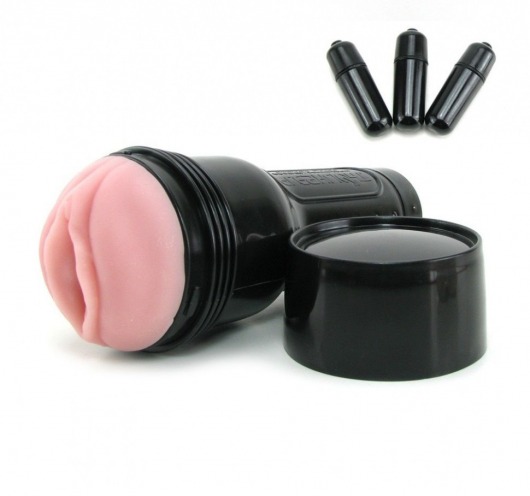 Мастурбатор-вагина Fleshlight - Vibro Pink Lady Touch с вибрацией - Fleshlight - в Армавире купить с доставкой