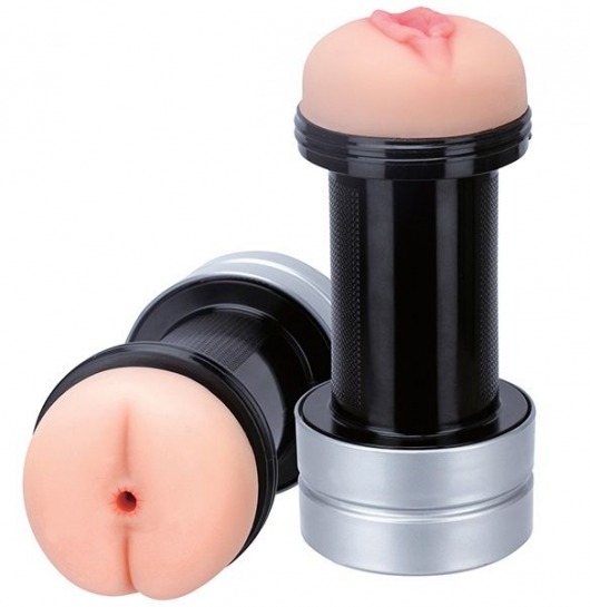 Мастурбатор 2-в-1 REALSTUFF 2 IN 1 HUMMER ANUS   VAGINA: вагина и анус - Dream Toys - в Армавире купить с доставкой