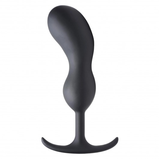 Черный массажер простаты с утяжелителями Premium Silicone Weighted Prostate Plug XL - 20,8 см. - XR Brands - в Армавире купить с доставкой