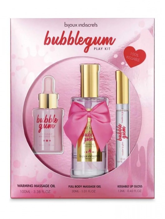 Набор средств для массажа и ласк Bubblegum Play Kit - Bijoux Indiscrets - купить с доставкой в Армавире