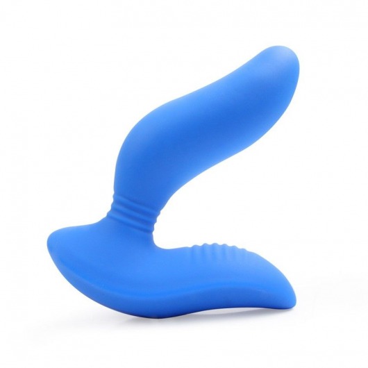 Синий вибромассажер простаты 3,5’’ Curve P-spot Massager - 12 см. - Erokay - в Армавире купить с доставкой