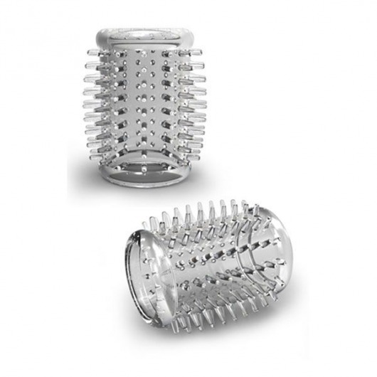 Прозрачная насадка с шипами STAY HARD COCK SLEEVE 01 CLEAR - Blush Novelties - в Армавире купить с доставкой