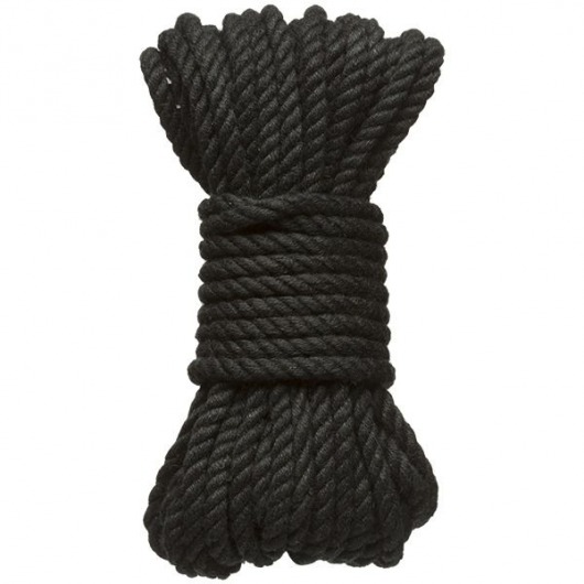 Черная верёвка для связывания и фиксации Bind Tie - 9,14 м. - Doc Johnson - купить с доставкой в Армавире