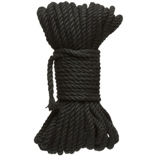 Черная верёвка для связывания и фиксации Bind Tie - 15,24 м. - Doc Johnson - купить с доставкой в Армавире