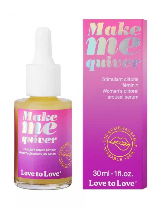 Возбуждающие капли для клитора Make Me Quiver - 30 мл. - Love to Love - купить с доставкой в Армавире