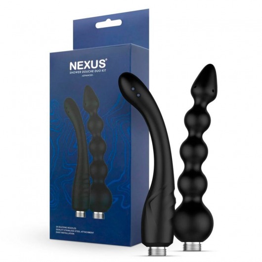 Набор из 2 насадок для анального душа Shower Douche Duo Kit - Nexus Range - купить с доставкой в Армавире