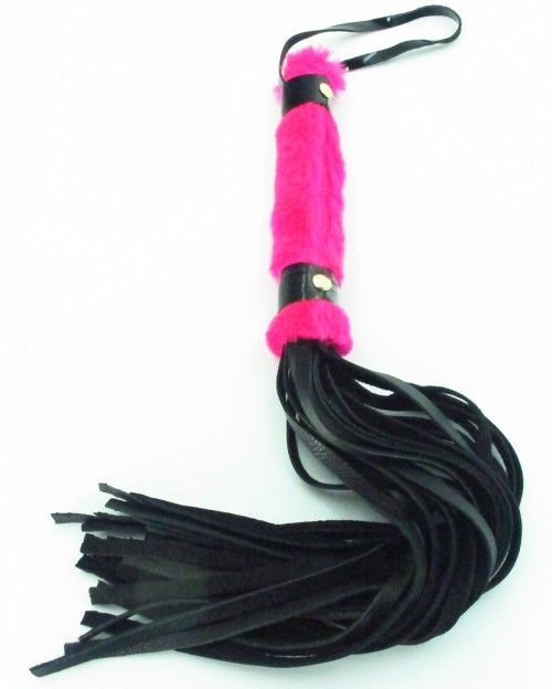 Нежная плеть с розовым мехом BDSM Light - 43 см. - БДСМ Арсенал - купить с доставкой в Армавире
