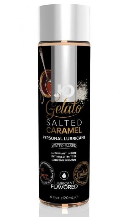 Лубрикант с ароматом солёной карамели JO GELATO SALTED CARAMEL - 120 мл. - System JO - купить с доставкой в Армавире
