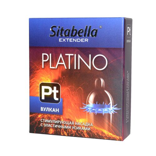 Стимулирующая насадка с усиками Platino  Вулкан - Sitabella - купить с доставкой в Армавире