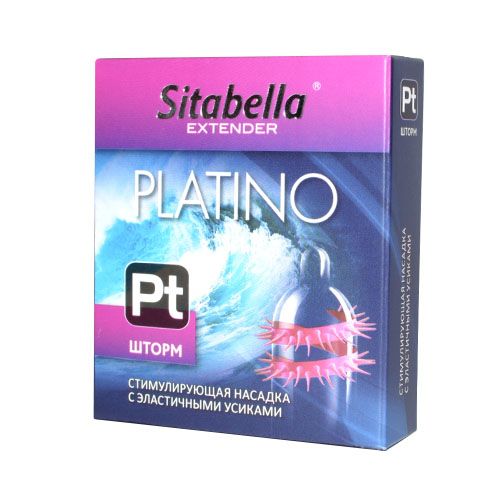 Стимулирующая насадка со спиралью из усиков Platino  Шторм - Sitabella - купить с доставкой в Армавире