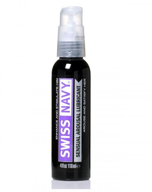 Возбуждающий гель-лубрикант на водной основе Sensual Arousal Lubricant  - 118 мл. - Swiss navy - купить с доставкой в Армавире