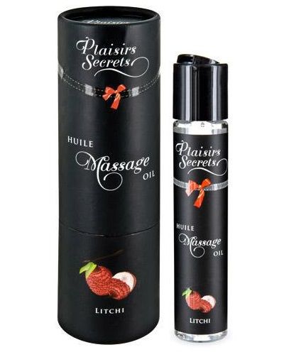 Массажное масло с ароматом личи Huile de Massage Gourmande Litchi - 59 мл. - Plaisir Secret - купить с доставкой в Армавире