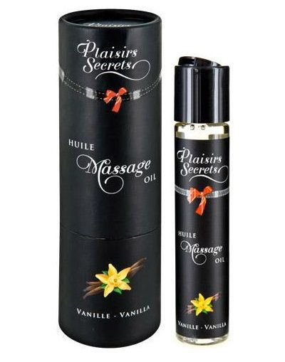 Массажное масло с ароматом ванили Huile de Massage Gourmande Vanille - 59 мл. - Plaisir Secret - купить с доставкой в Армавире