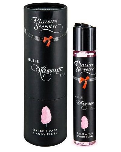 Массажное масло с ароматом сладкой ваты Huile de Massage Gourmande Barbe à Papa - 59 мл. - Plaisir Secret - купить с доставкой в Армавире