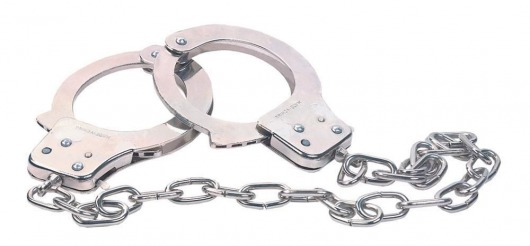Наручники из металла с длинной цепочкой CHROME HANDCUFFS METAL HANDCUFFS W. KEY - NMC - купить с доставкой в Армавире