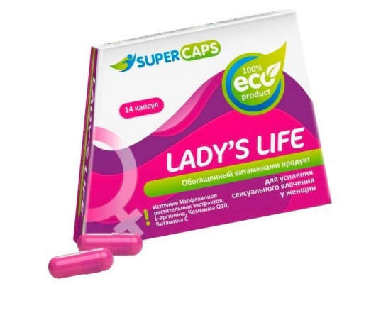 Возбуждающие капсулы Ladys Life - 14 капсул (0,35 гр.) - SuperCaps - купить с доставкой в Армавире