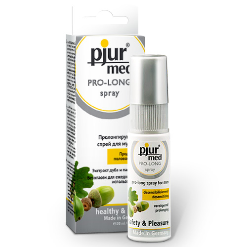 Пролонгирующий спрей с экстрактом дуба и пантенолом pjur MED Pro-long Spray - 20 мл. - Pjur - купить с доставкой в Армавире