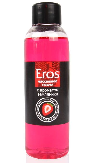 Массажное масло Eros fantasy с ароматом земляники - 75 мл. - Биоритм - купить с доставкой в Армавире