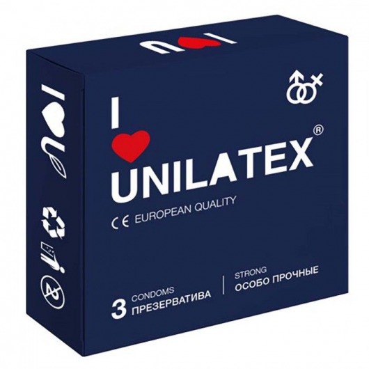 Ультрапрочные презервативы Unilatex Extra Strong - 3 шт. - Unilatex - купить с доставкой в Армавире