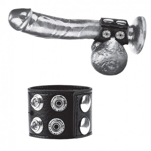 Ремень на член и мошонку 1.5  Cock Ring With Ball Strap - BlueLine - купить с доставкой в Армавире