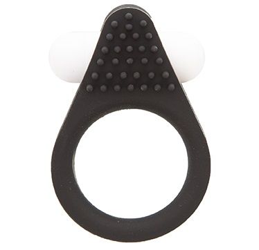 Чёрное эрекционное кольцо LIT-UP SILICONE STIMU RING 1 BLACK - Dream Toys - в Армавире купить с доставкой