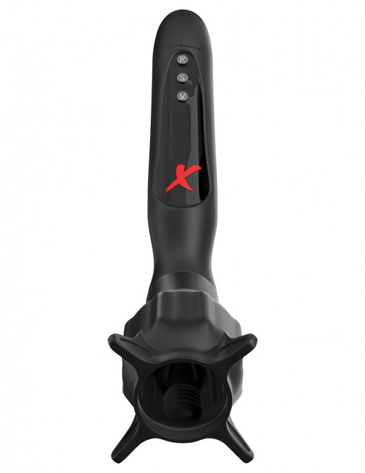 Чёрный вибростимулятор для головки члена с эффектом всасывания Vibrating Roto-Sucker - Pipedream - в Армавире купить с доставкой