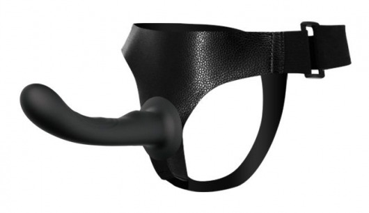 Страпон с изогнутой головкой Ultra Harness Curvy Dildo - 15,8 см. - Baile - купить с доставкой в Армавире