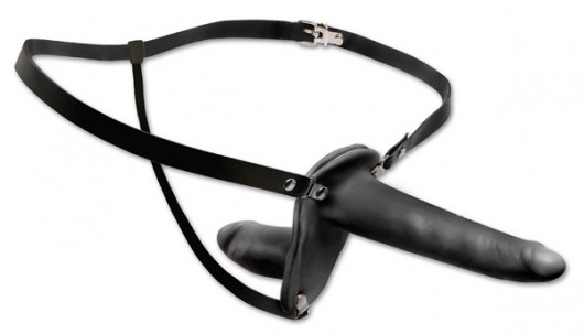 Женский страпон с вагинальной пробкой Double Penetrix Strap-on - 15 см. - Pipedream - купить с доставкой в Армавире