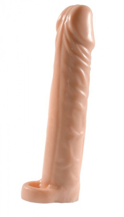 Телесная насадка-удлинитель Extension sleeve с подхватом - 17 см. - Sitabella - в Армавире купить с доставкой