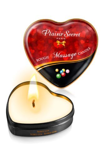 Массажная свеча с ароматом бубль-гума Bougie Massage Candle - 35 мл. - Plaisir Secret - купить с доставкой в Армавире