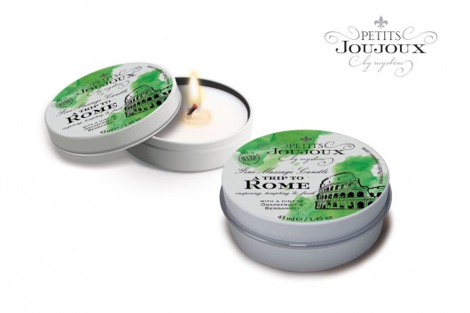 Массажная свеча Petits Joujoux Rome с ароматом грейпфрута и бергамота - 33 гр. - MyStim - купить с доставкой в Армавире