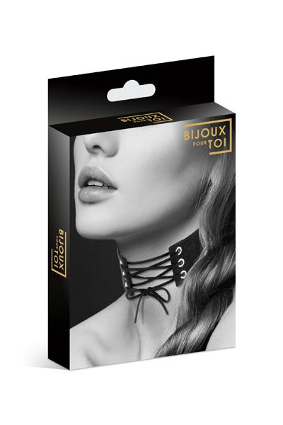 Оригинальный ошейник-чокер со шнуровкой - Bijoux Pour Toi - купить с доставкой в Армавире